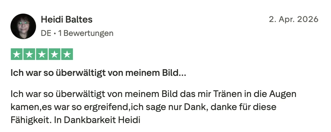 Trustpilot Review einer weiteren Kundin: 5 Sterne