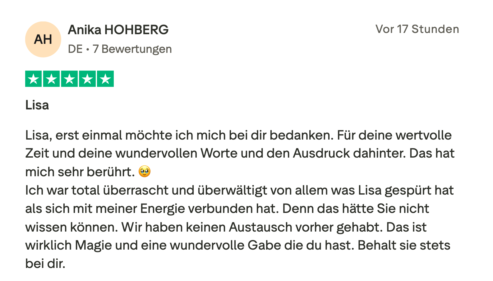 Trustpilot Bewertung 8